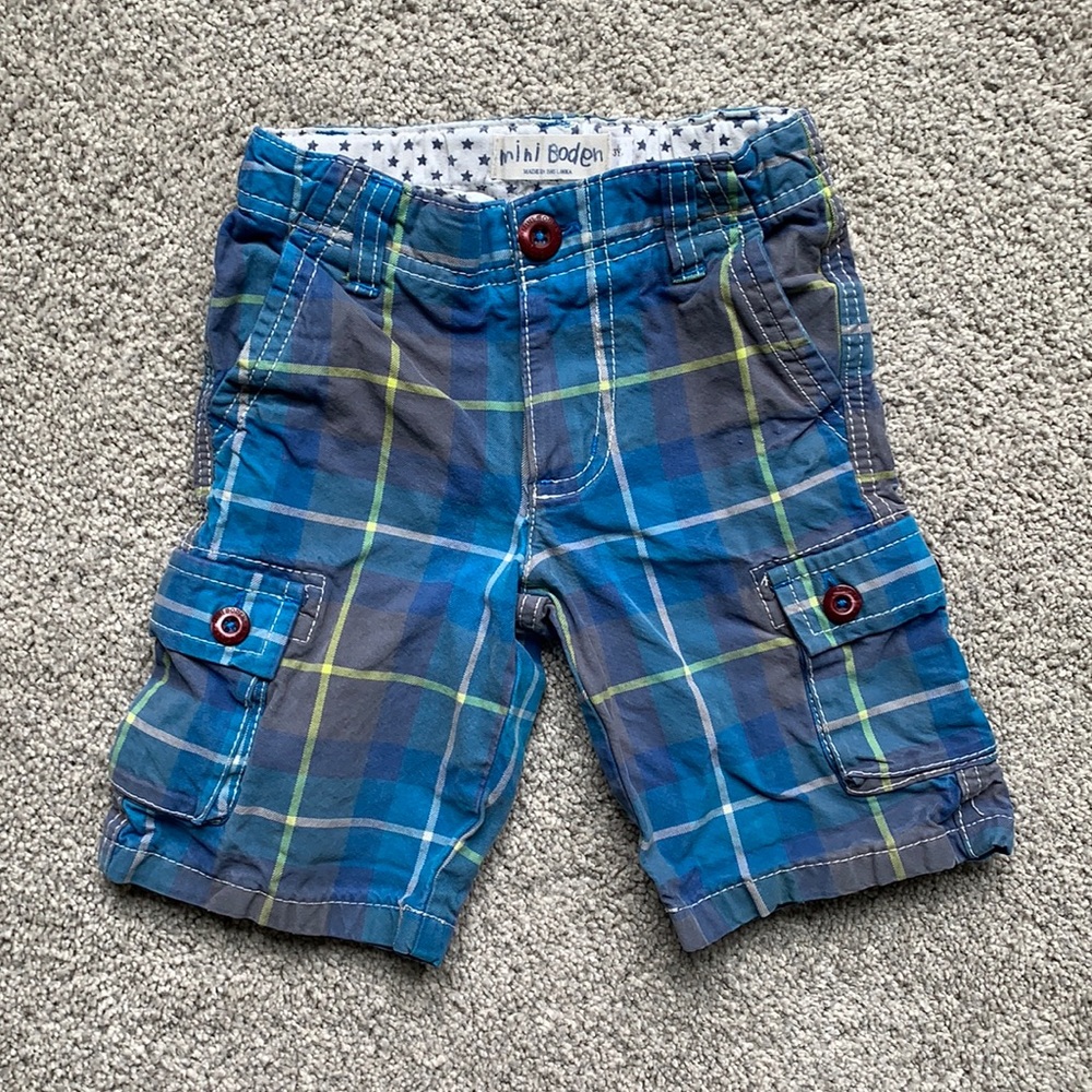 Mini Boden Plaid Shorts